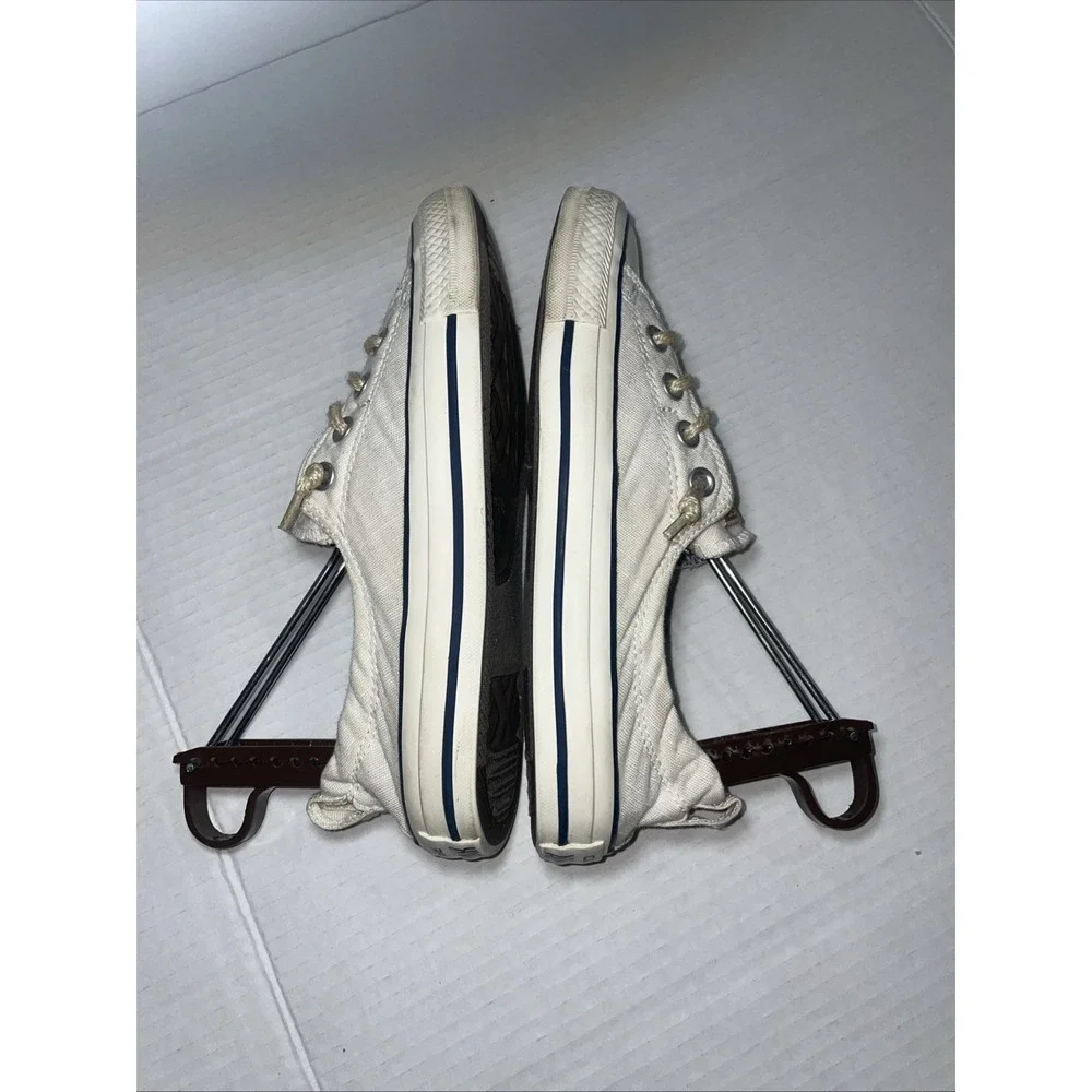 Converse All Star Shoreline Slip On White Sneaker Rope Laces Womens Size 7.5 - Picture 5 of 8